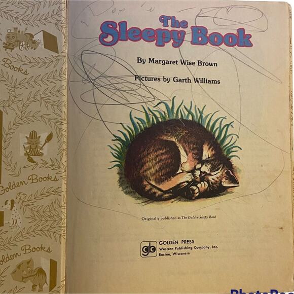 Little Golden Book The Sleepy Junk Journal Book Hardcover Margaret Wise Brown 81 - Picture 5 of 12